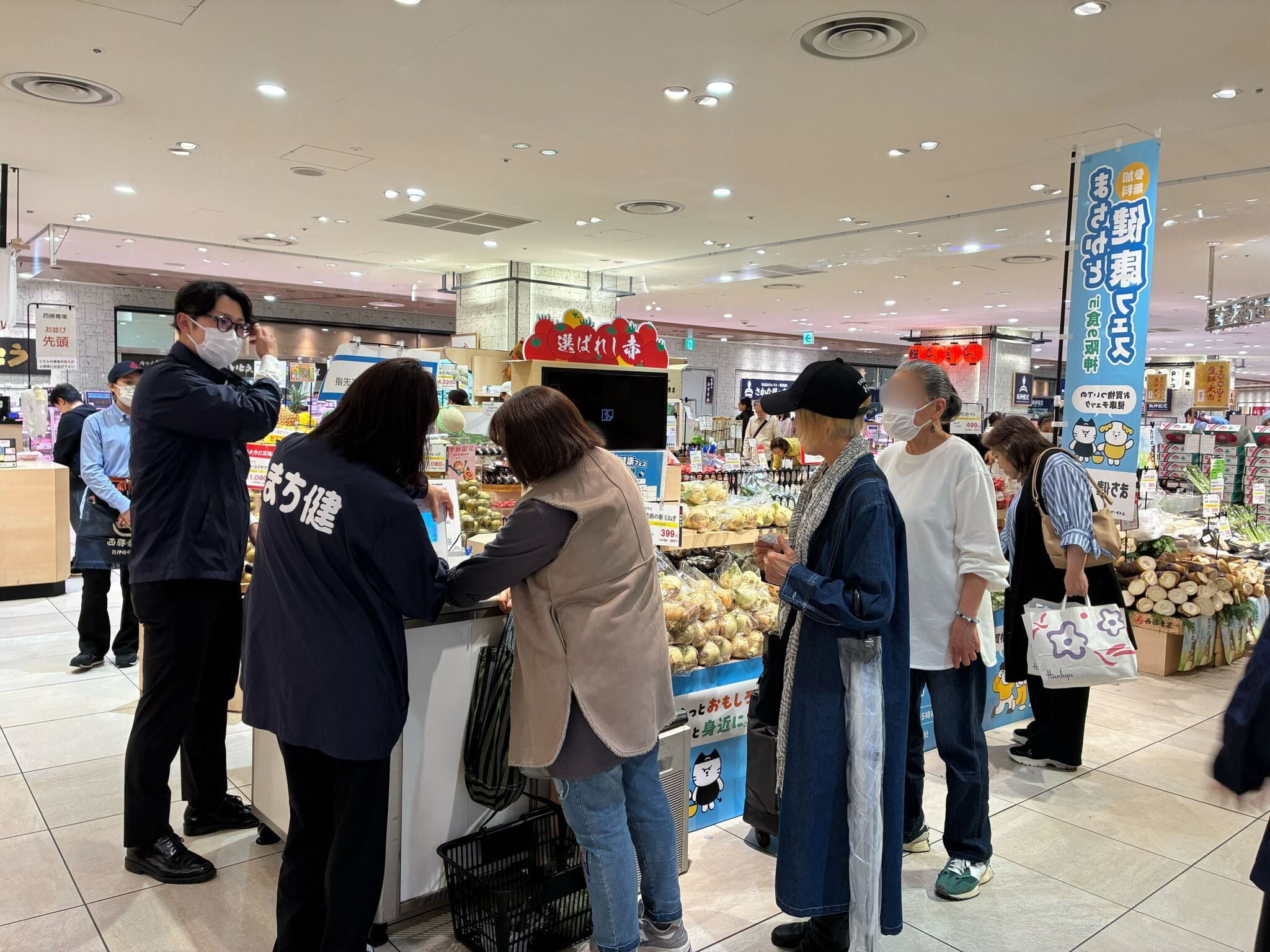 まちかど健康フェス in 食の阪神の様子